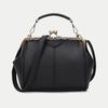 Vintage Luxury Shoulder Bags For Women Clip Handbag Totes Retro PU Leather Crossbody Messenger Bag Lady Clutch