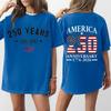 Damen Casual Unabhängigkeitstag 250. Jubiläum Bedrucktes T-Shirt Rundhals Pullover Kurzarm Oberteil