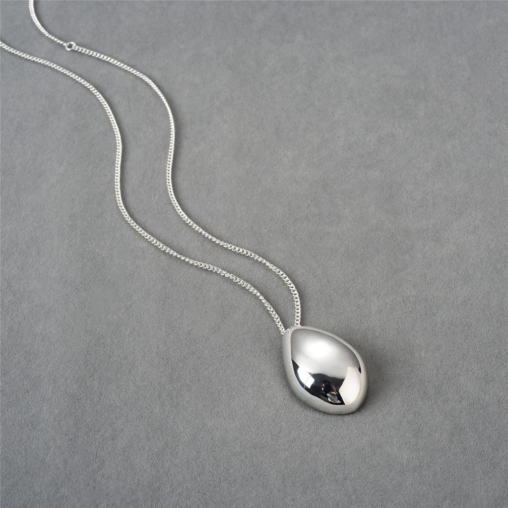 Niche Design Feng Shui Drop-Shaped Pendant Necklace High-End Sense Simple Temperament Necklace Women