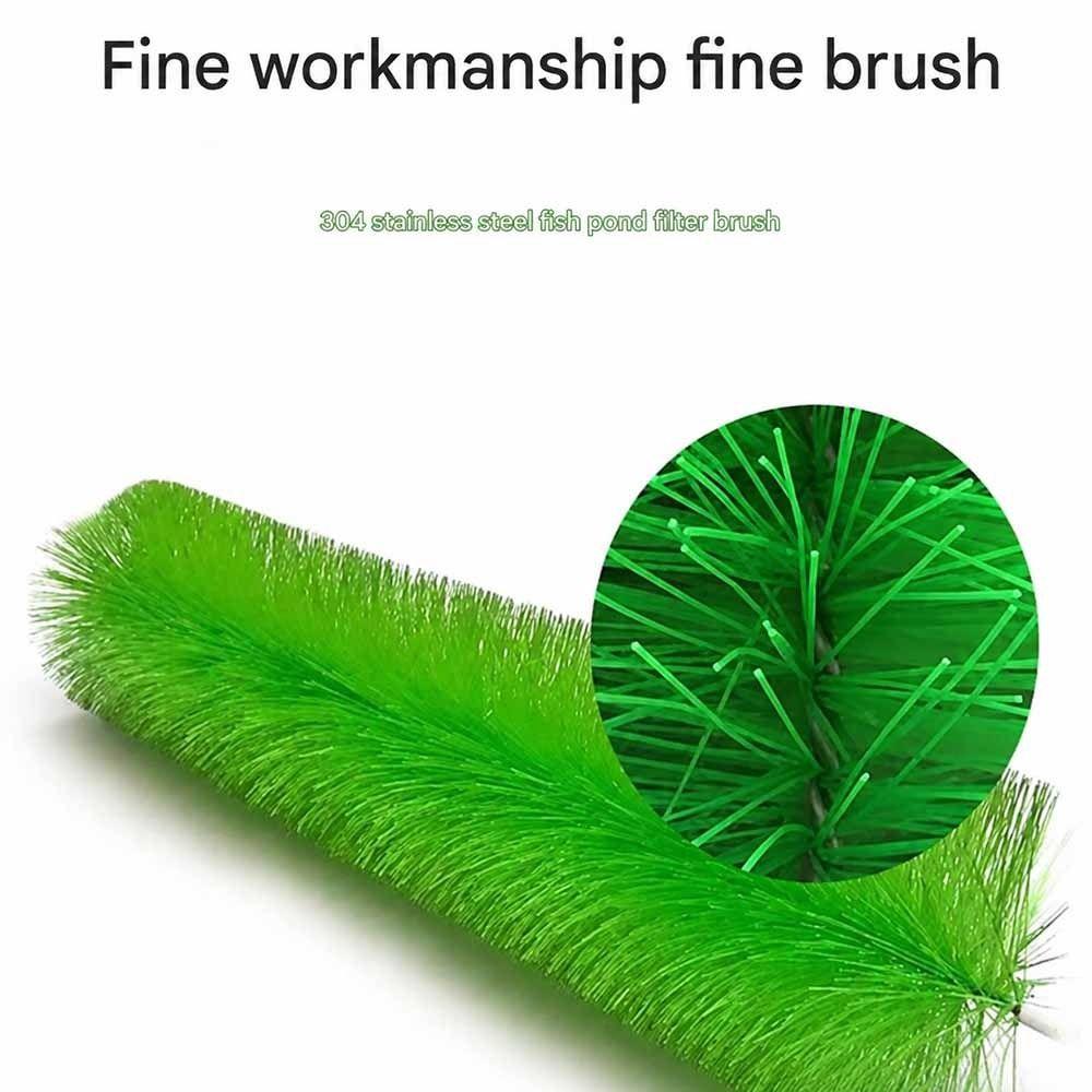1Pcs 30cm Aquatic Pond Filtration Brush Aquatic Filter Brush  for Garden Pond Pool Maintenance