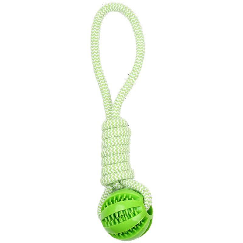 Pet Dog Chewing Rope Knot Silicone Toy Small Dog Tooth Cleaning Rope Knot Training Dog Molar Stick Toy