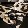 Fashion New Leopard Print Square Scarf Women's Silk Scarves Casual Decoration Small Shawl Luxury Brand