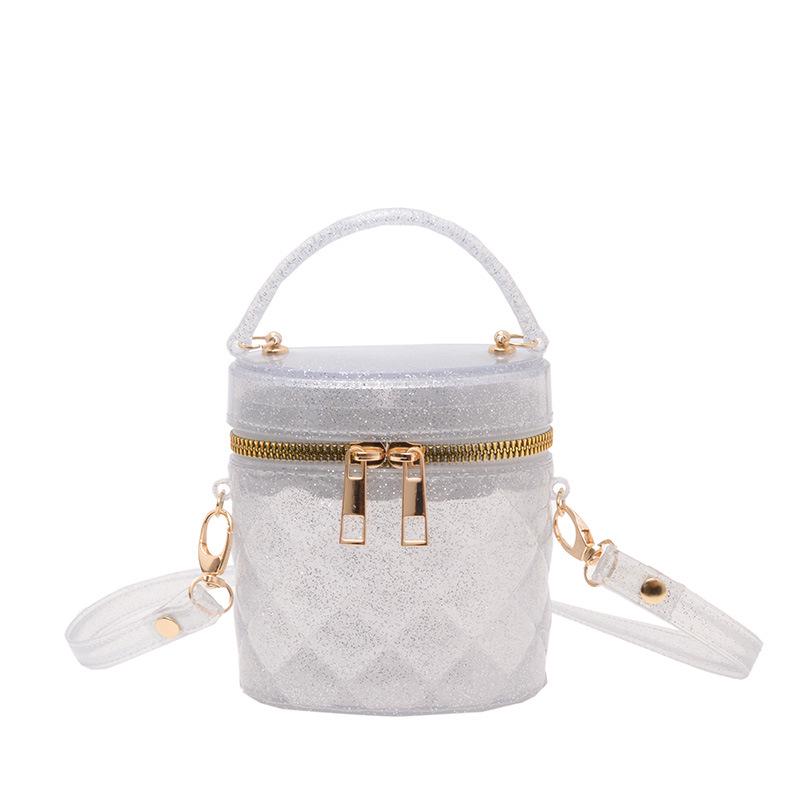 2025 Kids' Jelly Mini Cylinder Crossbody Bag – Cute, Stylish Small Handbag for Makeup & Accessories