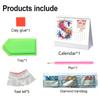 2026 Gem Art Desk Calendar 12 Month January 2026 - December 2026 Holiday Diamond Art Calendar For Organizing Goals Time Manage