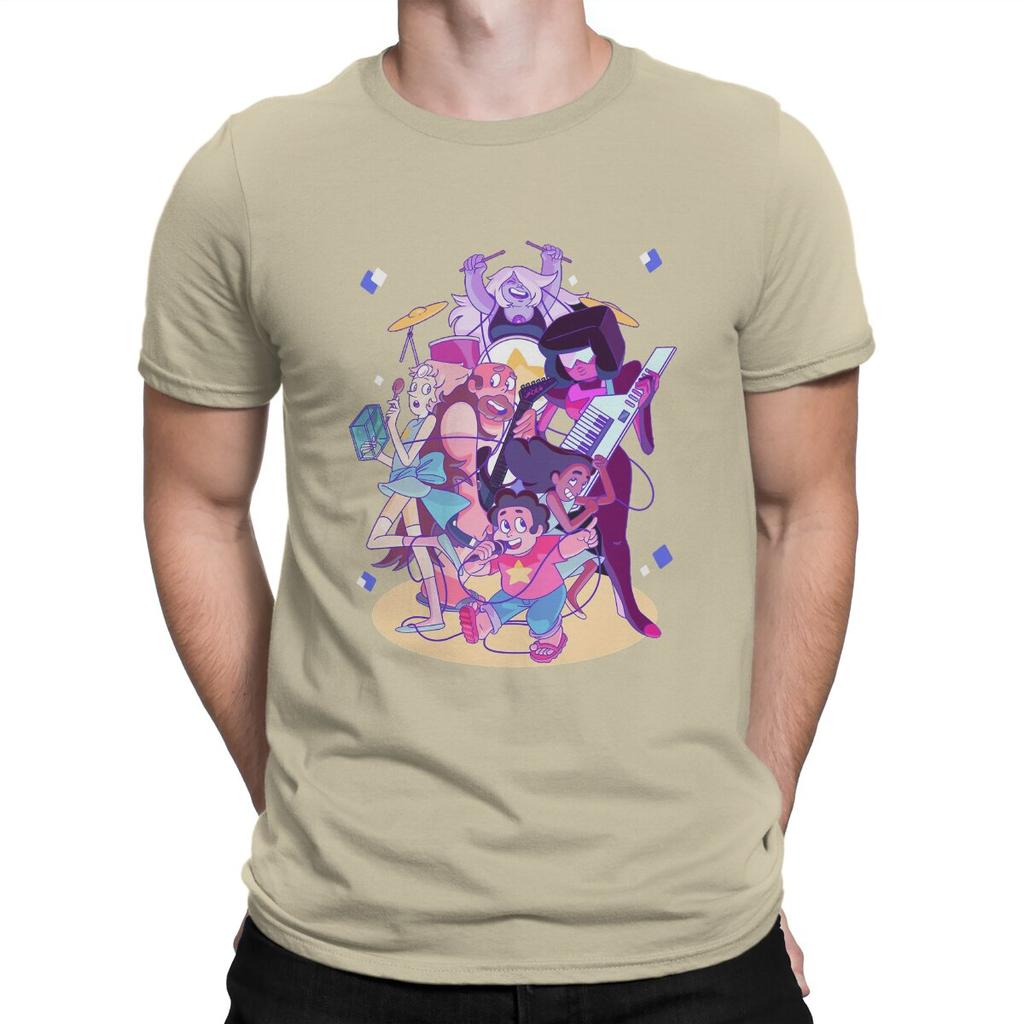 Steven's Song T-Shirt Herren Baumwolle Freizeit T-Shirt Steven Universe Amerikanische Animation Kristall Kurzarm Tops Geburtstagsgeschenk