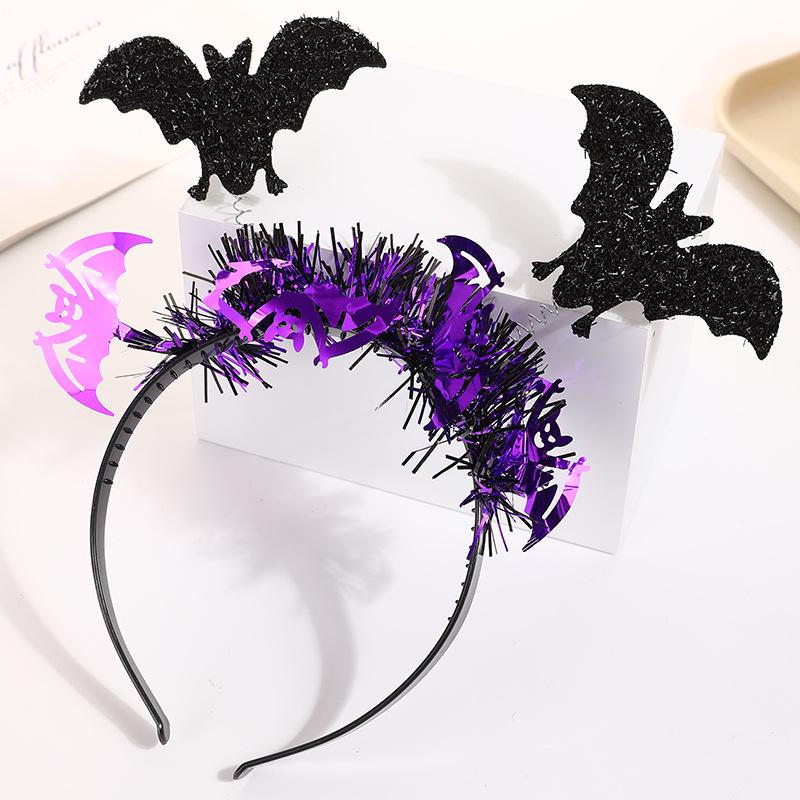 Halloween Bat & Feather Headband for Festivals and Parties