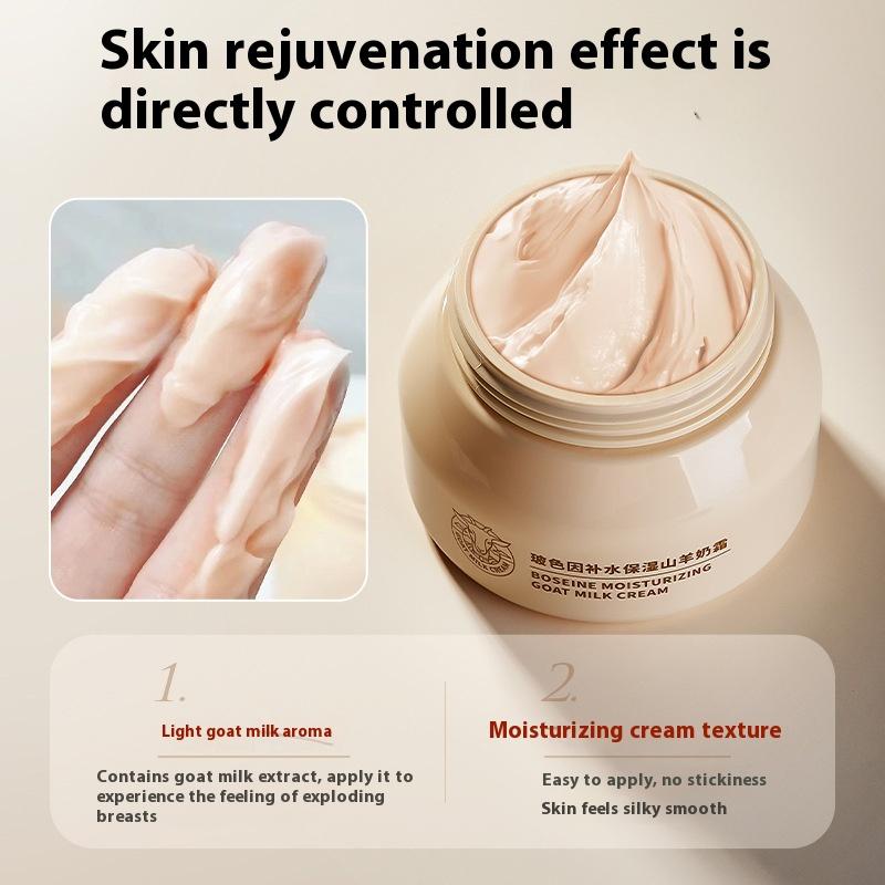 Krém z kozího mléka Hydratační a zvlhčující Barva pleti Čtyři roční období Vysoce hydratační Voda Jemný Mléčný krém