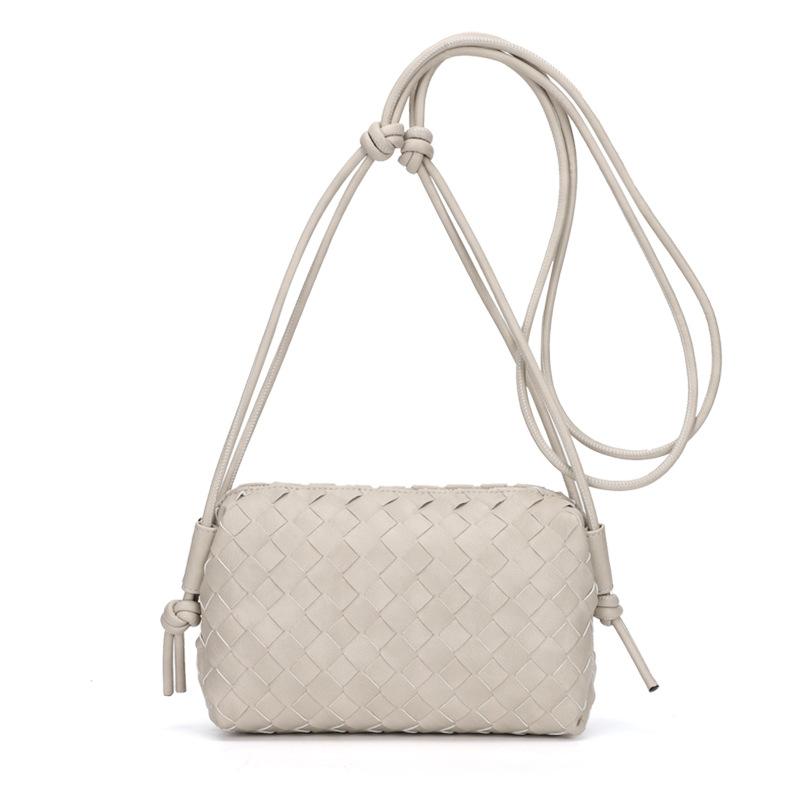 Woven Bag, Women's Bag, High-end Crossbody Bag, Diamond Grid Niche Shoulder Bag, Small Square Bag