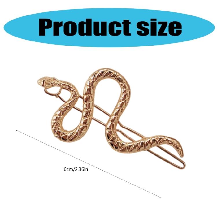 2pcs Modern Snake Form Hairpins Fashion Bangs Clip Retro Barrettes Jewelry Headwear Accessories Hair Styling Tool