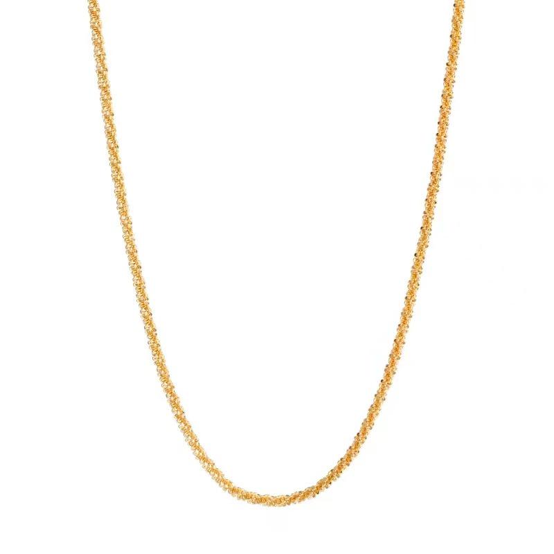 iF ME Collana Lusso Oro da Donna Girocollo Catena Twist Semplici Accessori Gioielli