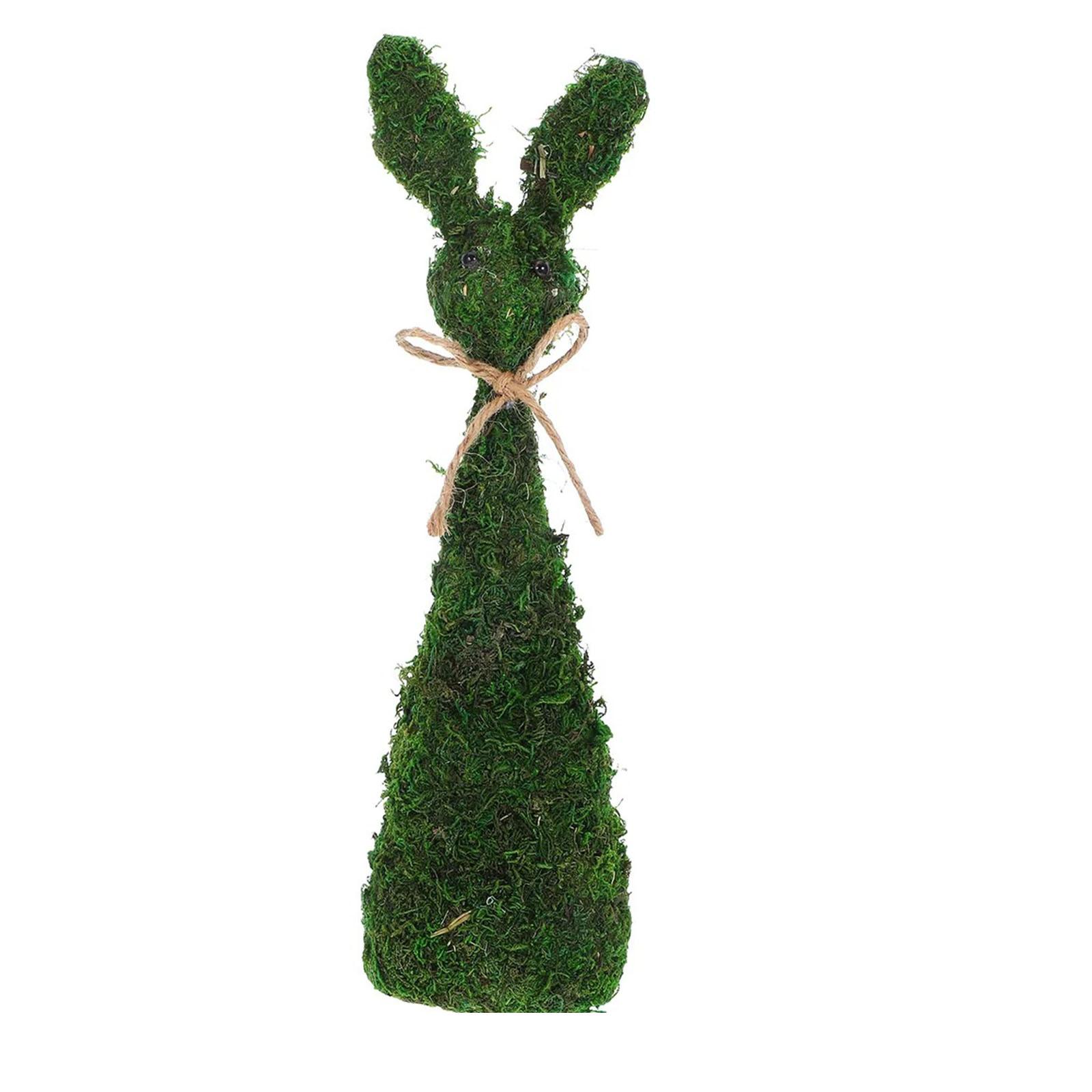 Easter Bunny Figurine, Moss Bunny Decoration, Spring Decoration, Bunny