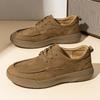 Suede Leather Men Oxford Shoes British Style Casual Shoes Classic Male Walking Shoes Tenis Masculino Skateboard Footwear