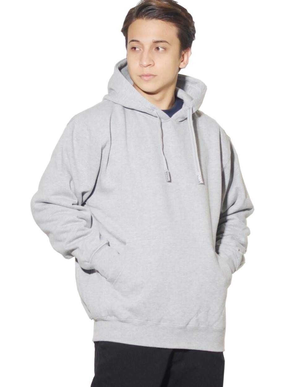 

PRO CLUB Heavyweight Solid 142 Size M Hoodie/Sweatshirt, Pullover, Color, oz, Gray, [Used] серый