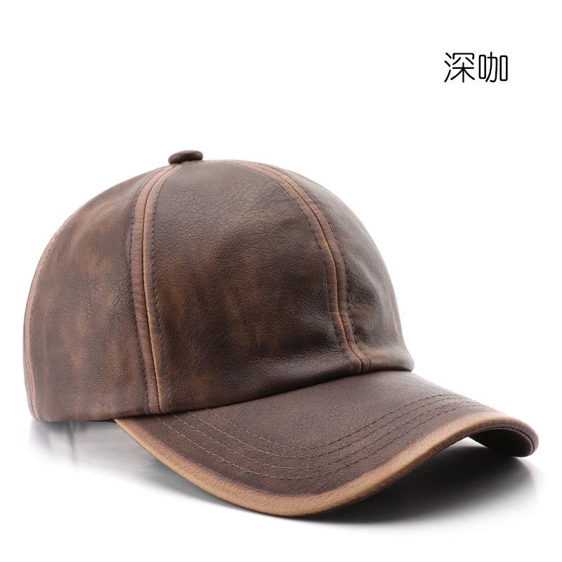 

Hat Fashion Personality Solid Color Light Board Baseball Cap Outdoor Sports Travel Sunscreen Shade Cap колір темно кави
