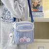 Transparent new student messenger bag girl student small satchel trendy student backpack Comic-Con personalized mobile phone bag