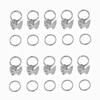 Dirty Braid Hair Ring Accessory Dreadlock Hair Clip  Hair Braiding Metal Cuffs Decoration