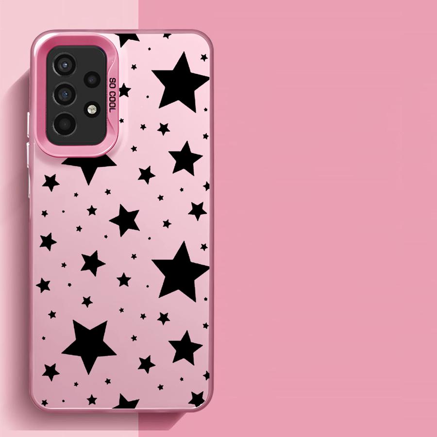 Five Pointed Star Phone Case for Samsung Galaxy A14 A13 A15 A23 4G A34 A33 A53 A24 A54 A35 A55 5G A11 A12 Capa Cover