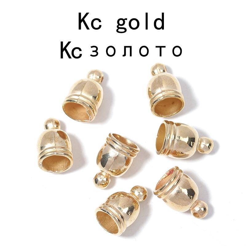 

30-100pcs/lot Tassel Caps Leather Cord Cap Clasp End Tip Cap Crimp End Beads Caps Fit 6 7 8 9 12mm For Jewelry Making Findings 15x10mm 50pcs