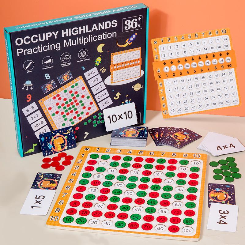 Magnetic Math Board: Multiplication, Addition & Subtraction Teaching Toy for Kindergarten