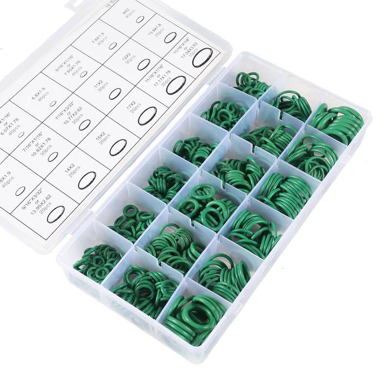 530pcs O Ring Kit Rubber 18 Sizes O-Ring Car Auto Vehicle Repair Air Conditioning Compressor Seals Assortment Kit