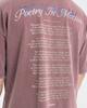 BOXRAW Poetry In Motion Oversized T-Shirt - Men'S M Bxrw-U-Pimt [Washed Burgundy]