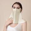 Summer Silk Sunscreen Full Face Neck Protection UV Protection Riding Driving Face Mask Mulberry Silk Mask Veil