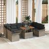 Garden Sofa Set with Cushions 10 Pcs Grey