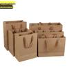Brown Kraft Paper Gift and Packaging Bags with Handles