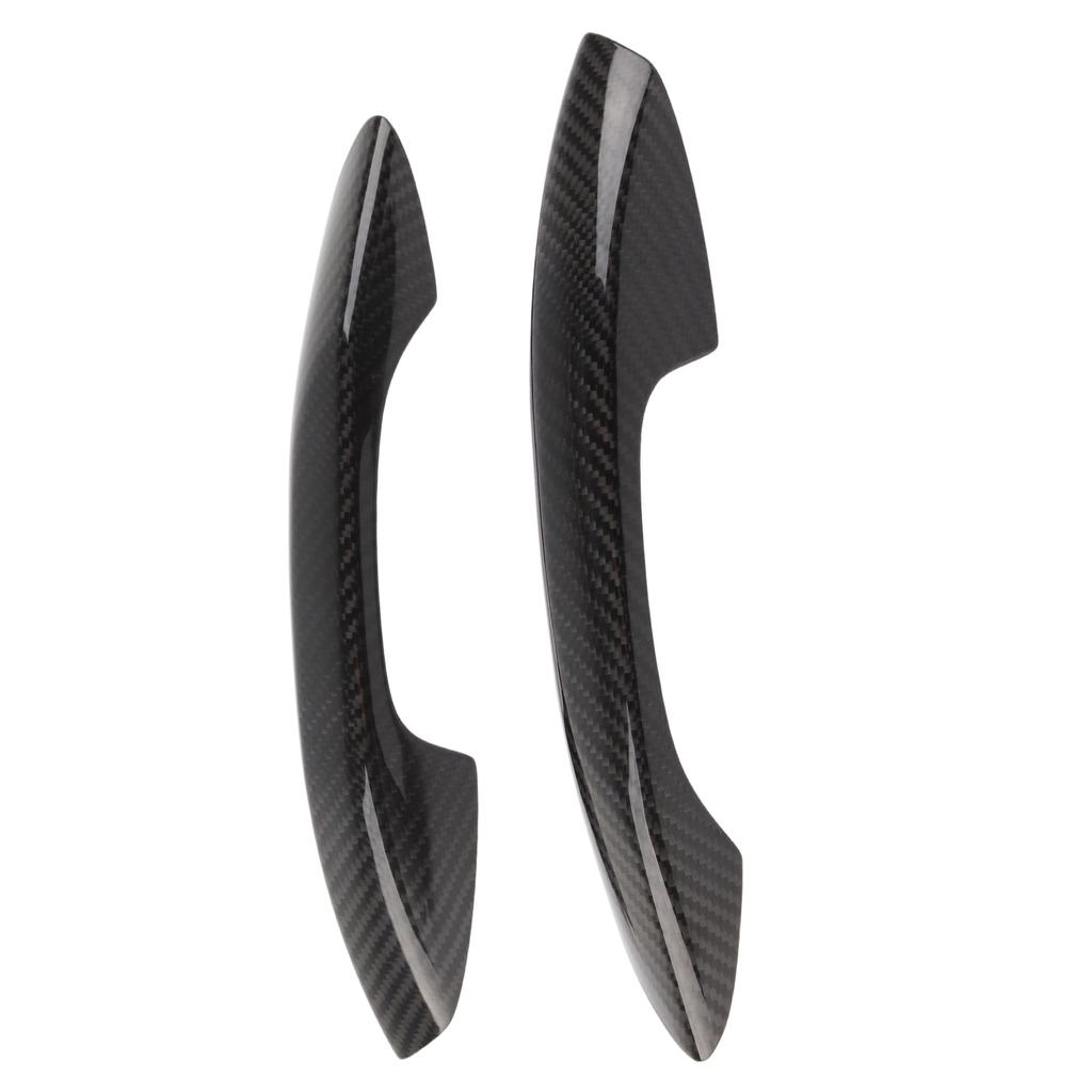 2pcs Exterior Door Handle Cover Decor Carbon Fiber Trim Fit for Porsche 718BoxsterCayman 2016?2021
