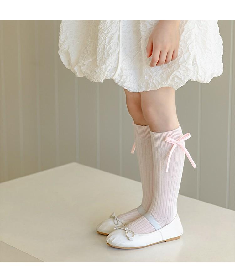 6 Pairs Girls Spring Autumn Long Tube Socks Cute Bow Princess Knee High Socks For Kids Baby JK Uniform 0-12 Years