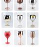 Europäisches Luxus-Wein- und Champagnerglas aus Edelstahl