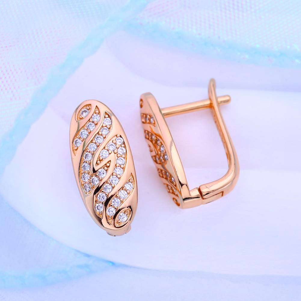 KNIKOO Clip Earrings For Women Cubic Zirconia Fashion Long Drop Earrings Jewelry For Wedding Party Gifts