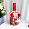 1/3/5Pcs Cartoon Santa Christmas Bags Cute Christmas Trees Cloth Candy Snack Package Bag Xmas Canvas