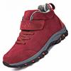 Waterproof Winter Men Boots Cow Suede Warm Snow Women Boots Men Work Casual Shoes High Top High-top Non-slip Ankle Boots