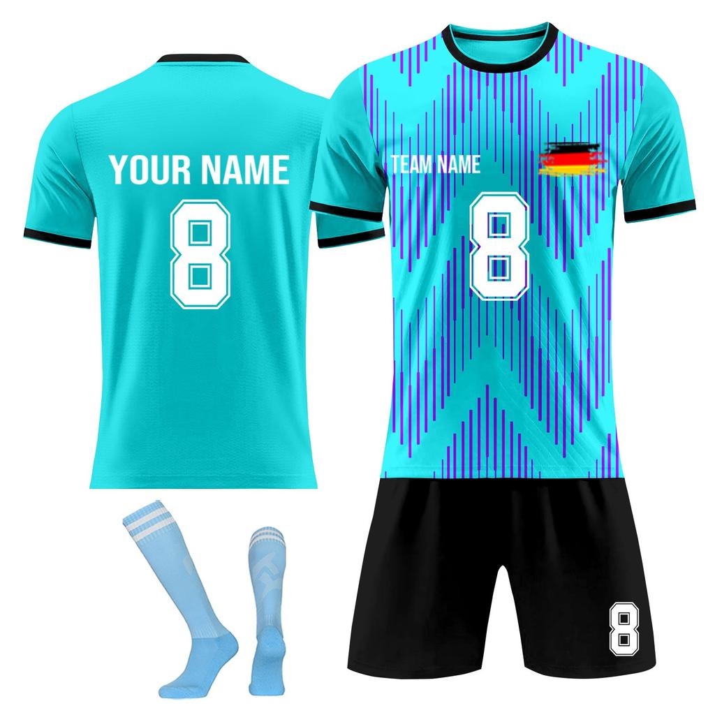 Personalised Shirts Kit Mens Girls With Name Number Custom Football Jerseys For Boys Training Suit
