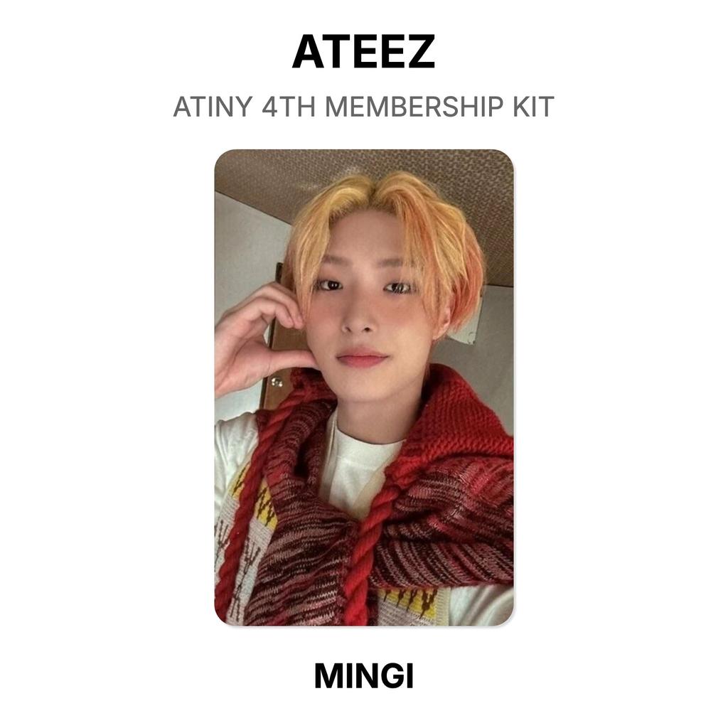 ATEEZ ATINY 4TH MEMBERSHIP KIT Official Photocard