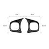 Real Hard Carbon Fiber Steering Wheel Button Panel Cover For Fiat 500 -