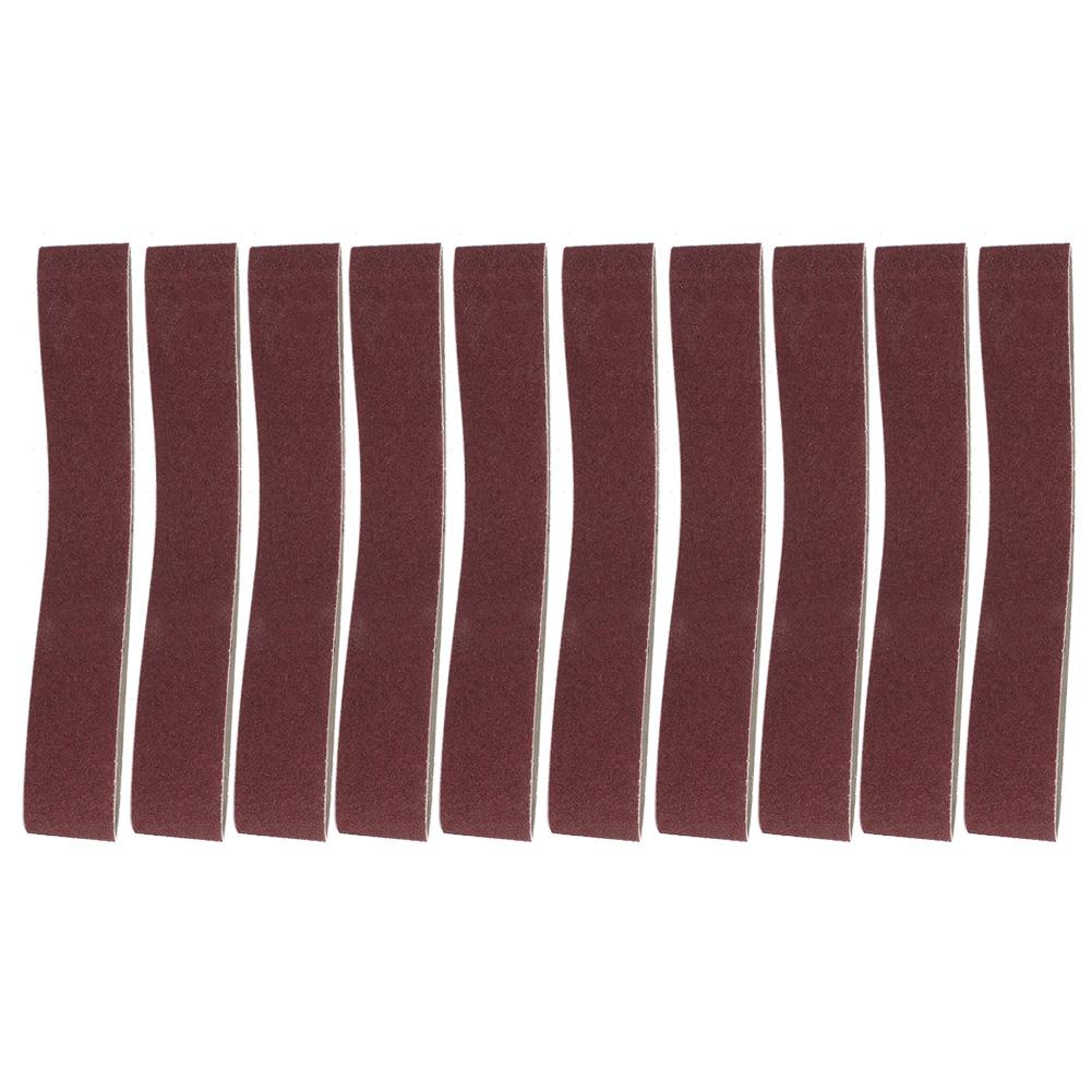 10pcs 27x2 Inch Aluminum Oxide Sanding Belt 686x50mm Abrasive Band for Wood Soft Metal (40#)