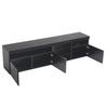 TV Lowboard mit LED-Beleuchtung, TV Schrank, Fernsehschrank Hochglanz, Fernsehtisch, Stehend TV-Regal, Fernsehtisch TV Board Rack, Plywood