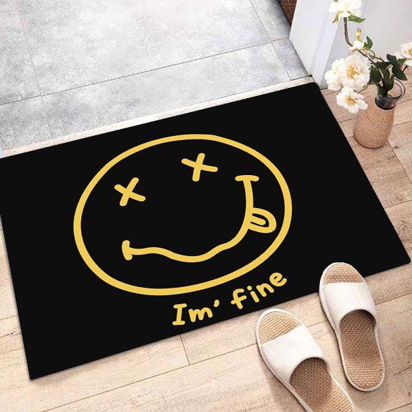 Diatom Mud Anti-Skid Water Absorption Cartoon Funny Entry Door Floor Mat Entrance Door Mat Toilet Bathroom Door Mat Quality