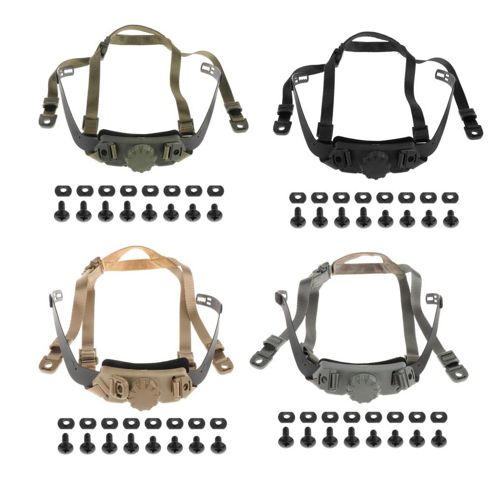 Helmet Liner Kit Replacement Equipment Strap Fittings Hanging System Inner Adjustable Easy Installation Lanyard for HL31