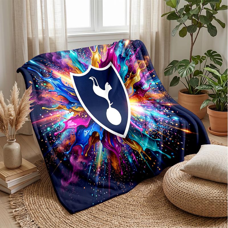 Tottenham Hotspur Theme Blanket Soft Flannel Blanket Plush Throw Blanket Cozy Sofa Bed Blanket for Home Decor
