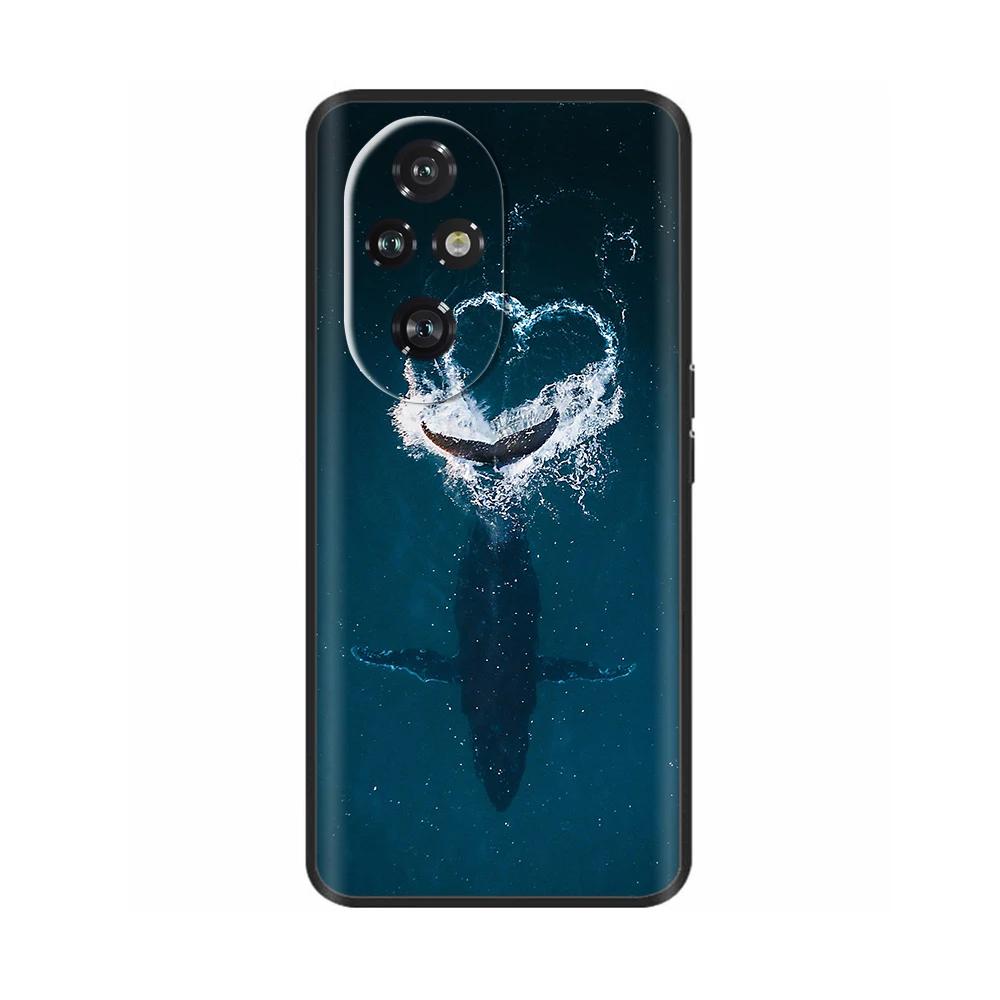 Für Honor 200 Pro Hülle Niedlich Weich Silikon TPU Coque Funda für Honor 200 Pro honor200 Handyhülle Schwarz Capas Für Honor 200 Lite