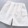 Boys' Island Style Short Sleeve Summer Clothes Set – Breathable Turn-Down Collar Shirt & Infant Two-Piece Outfit