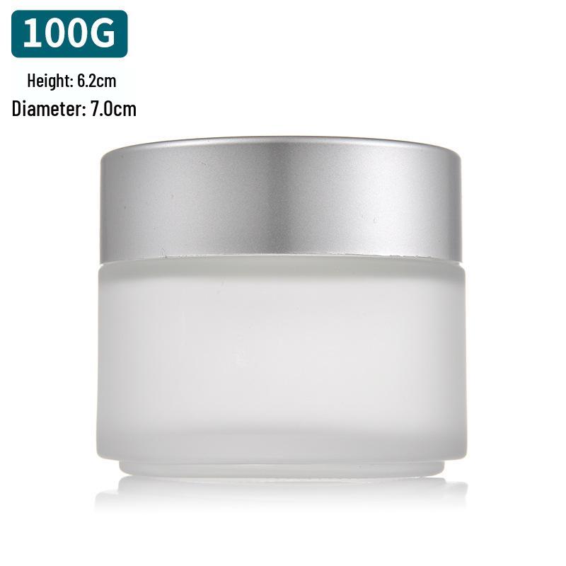 Frosted Glass Ointment Jar, Small Capacity Sealed Container for Creams
