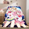Japanese anime cute cartoon theme Sailor Moon Tsukino Usagi blanket suitable for home beds, sofa covers, office nap, outdoor warm blankets O11