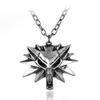 The Witcher 3: Wild Hunt Wolf Head Zinc Alloy Pendant Necklace with Three Game Maps
