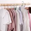 Foldable Coat Hangers Portable Plastic Clothes Storage Hanger Wardrobe Space Saving Coat Rack Home Storage Thickened Hooks
