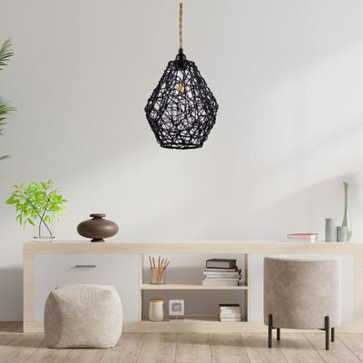 Industrial Lamp Cage with Iron Art Shade,Pendant Light Cage,Classic Bulb Cage,Lamp for Tea House