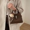Feel casual portable bucket bag women's 2026 winter new fashion versatile shoulder messenger bag